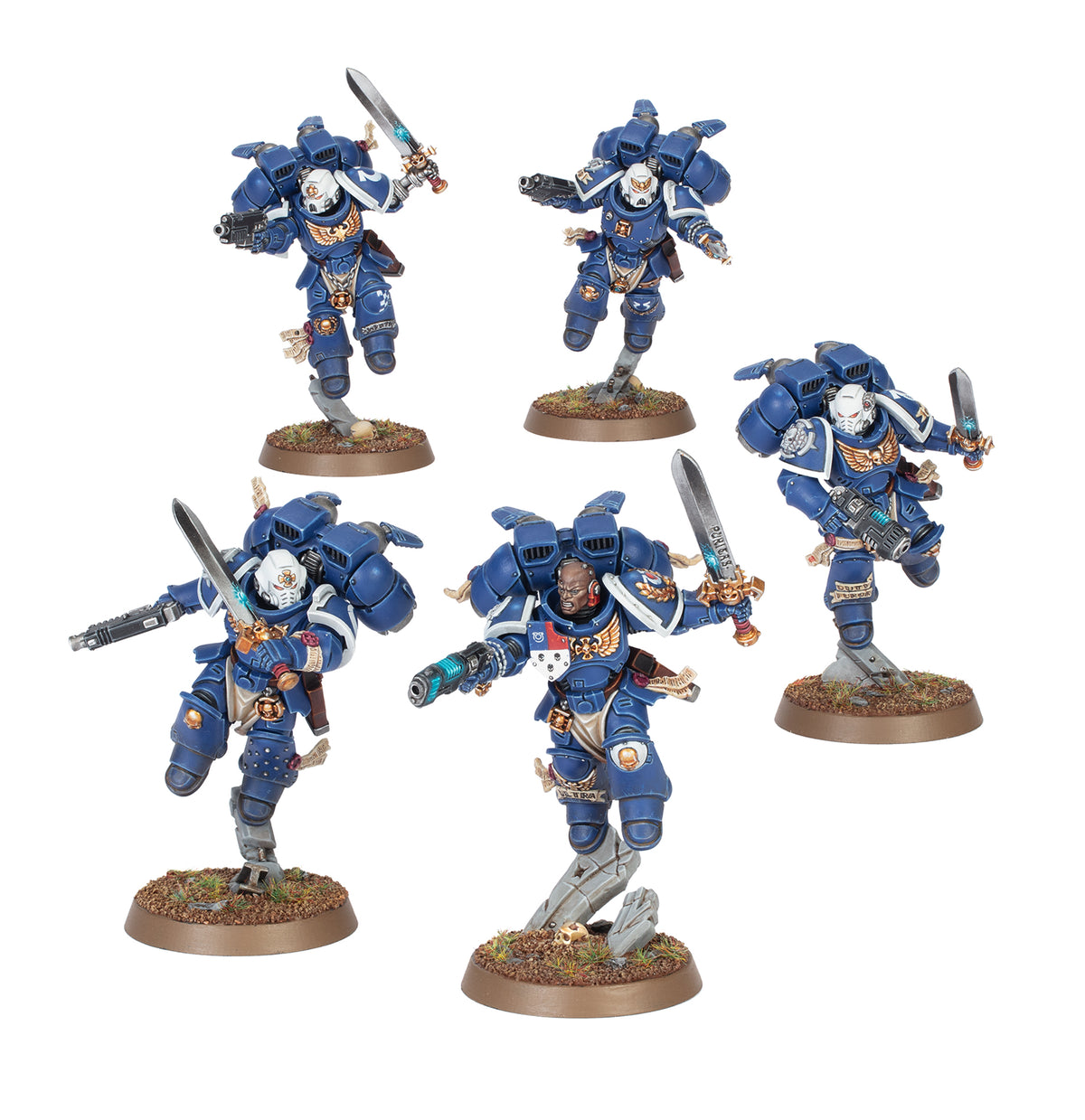 Space Marines Vanguard Veteran Squad with Jump Packs