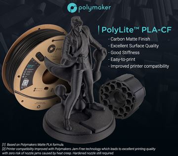 Polymaker PolyLite PLA-CF Matte 1.75mm 1kg Filament