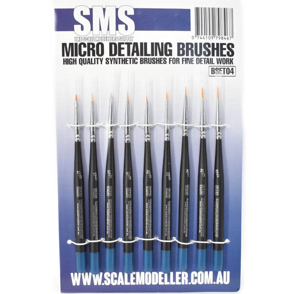 Micro Detailing Brush Set (Synthetic) 9pc - Rising Sun FPV