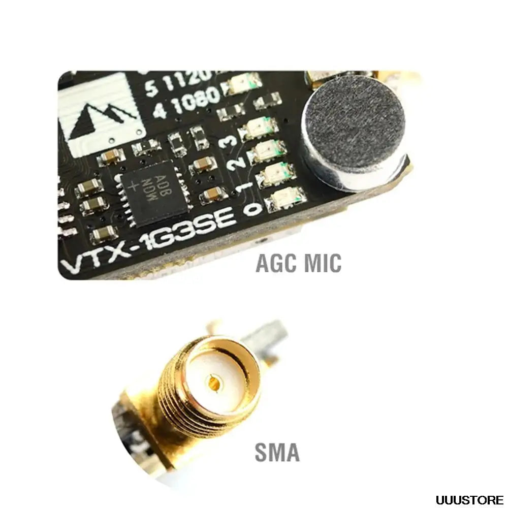 Matek System VTX-1G3SE-9 Transmitter - 1.2G/1.3GHz 9CH INTL 0.1mW/25mW/200mW/800mW FPV Transmitter
