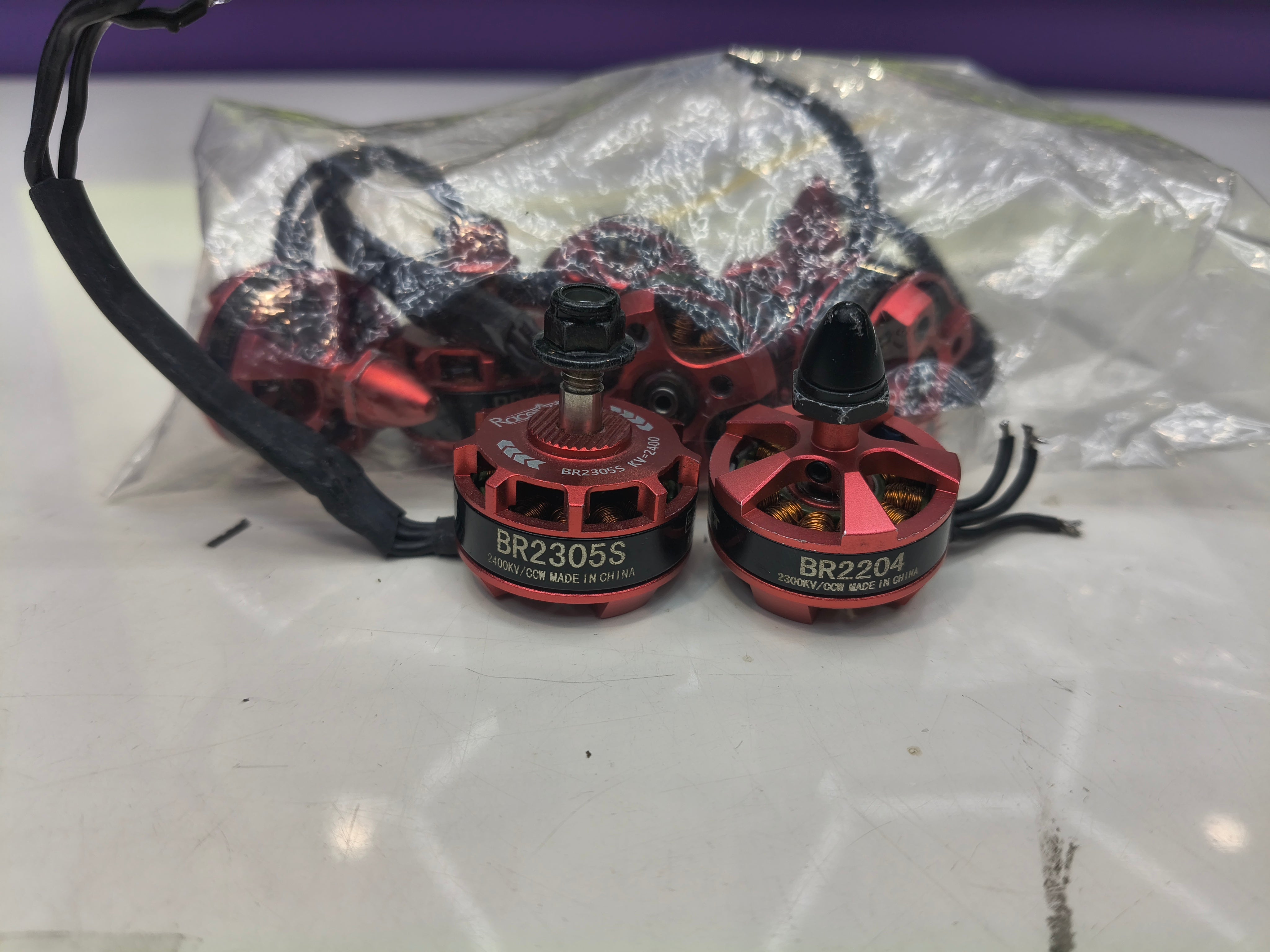 Assorted Bag Racerstar BR2305S 2400KV / BR2204 2300KV Motors