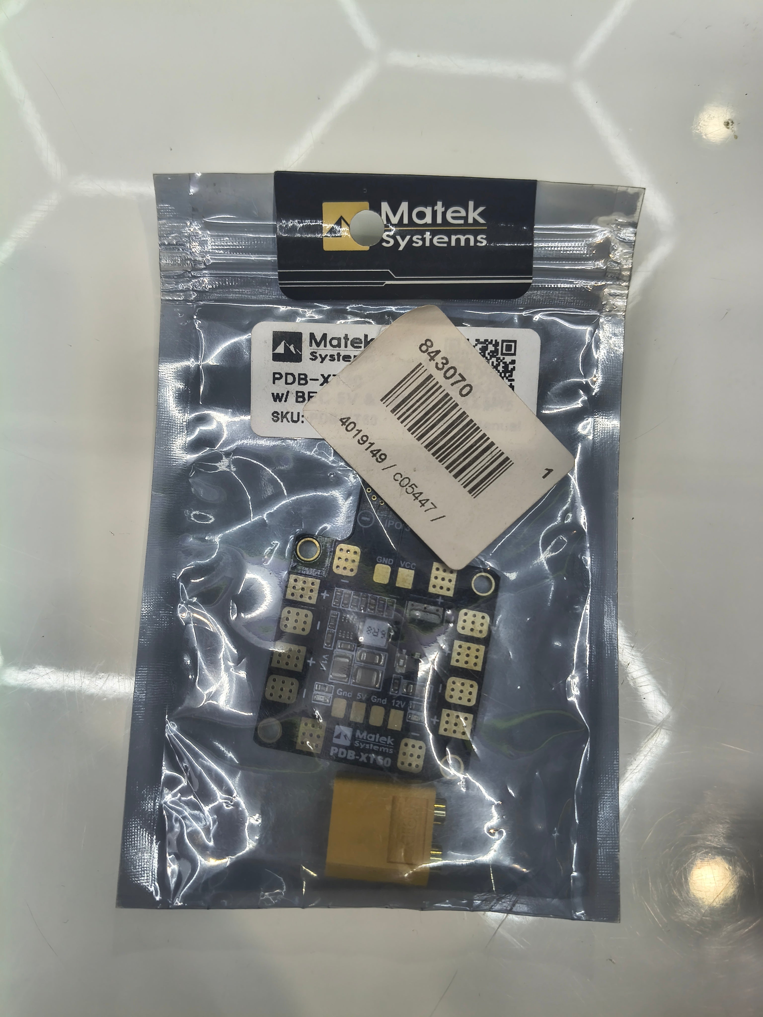 Matek PDB XT60 W/ BEC 5V / 12V 2oz Copper