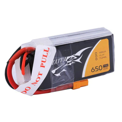 Tattu 650mAh 3s 75c Lipo Battery