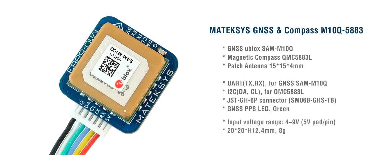 Matek M10Q-5883 GPS GNSS & Compass - Rising Sun FPV