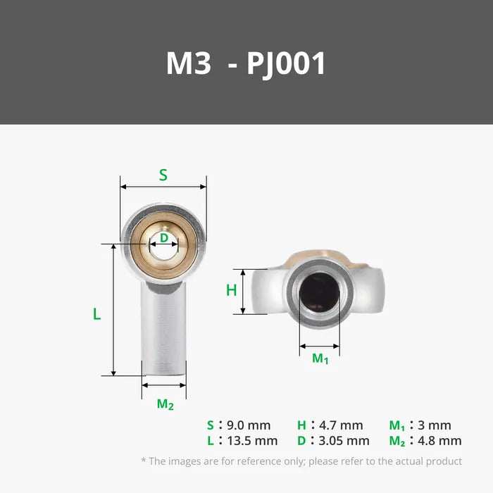 M3 Aluminum Rod End Ball Joint (6PCS)