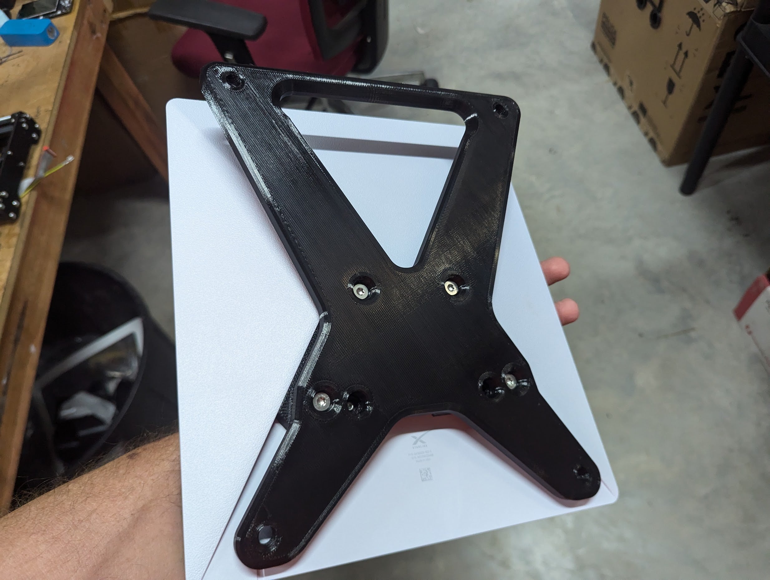 Starlink Mini Flat Mount WEDGE with Magnets Conversion Kit by S3DP