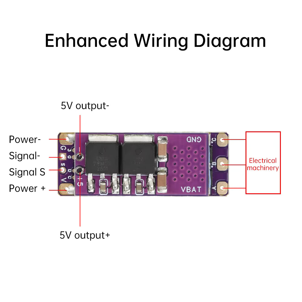 2-4S 32-bit Mini Brushless ESC AM32 Motor Speed Controller PWM Signal 30A or 40A Enhanced Version with 5V 2A BEC Module