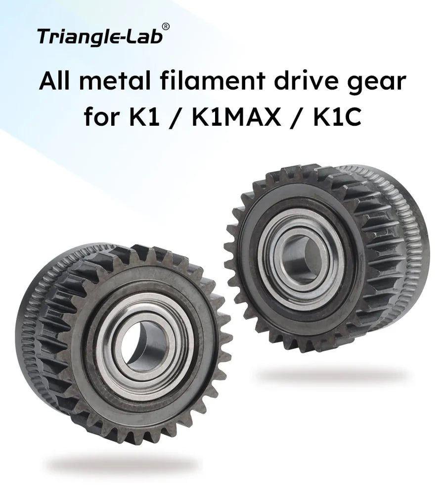 Creality K1C/K1/K1 Max Metal Extruder Gear (DLC Coating) By Trianglelab