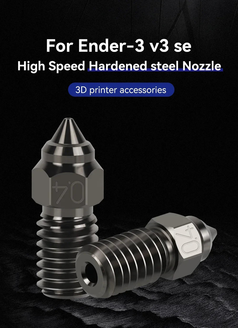 Ender 3 V3 SE M6 Hardened Steel Nozzle