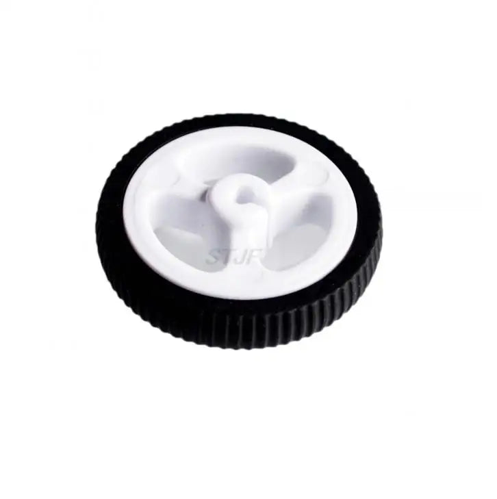 D-hole Rubber Wheel Suitable for N20 Motor D Shaft Tire - 2pcs