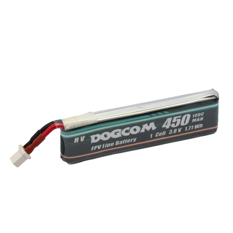Dogcom 100C 1S 450mAh 3.8V LiPo Battery BT2.0