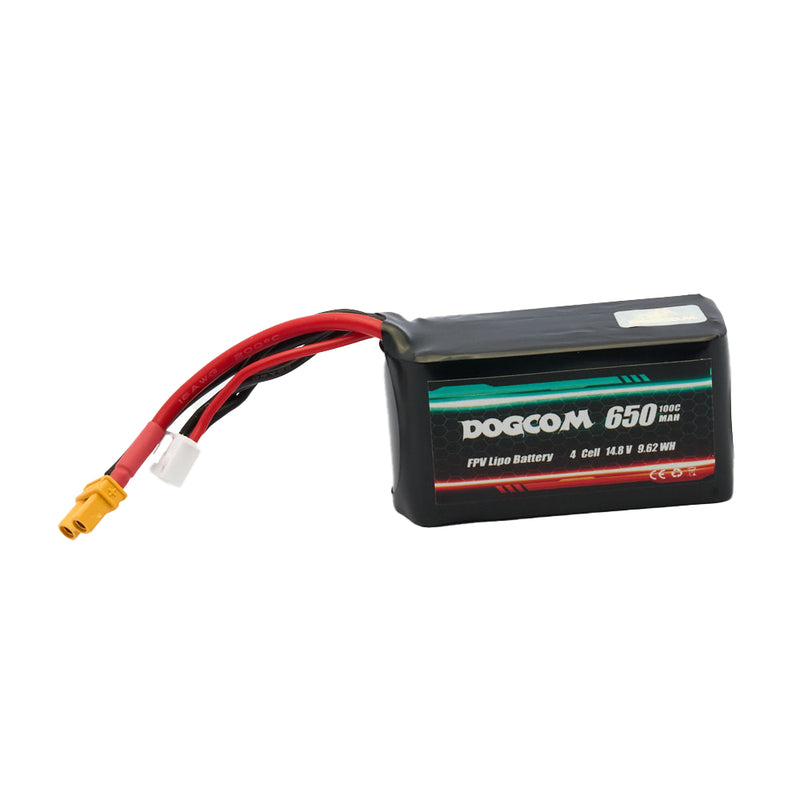 Dogcom 100C 4S 650mAh 14.8V LiPo Battery XT30