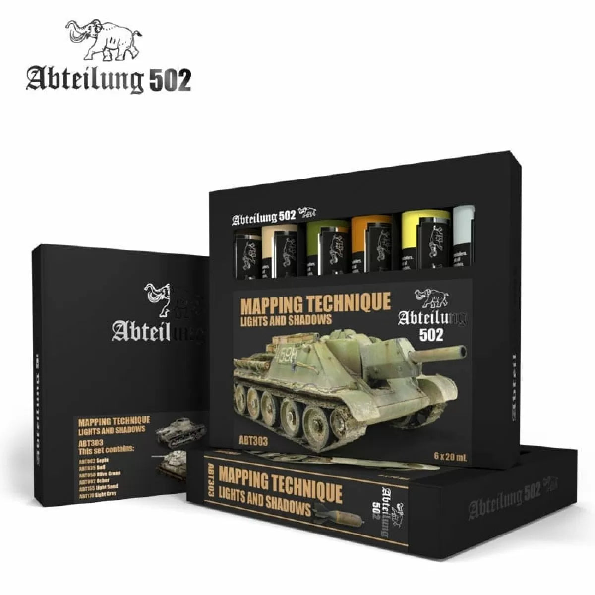 AK Interactive - Abteilung 502 - Oil Sets - Mapping Technique Lights and Shadows
