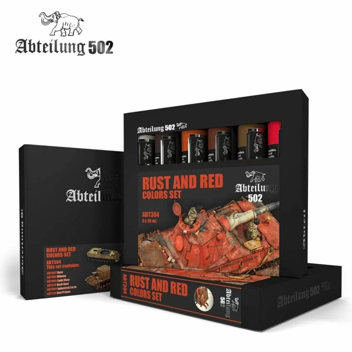 AK Interactive - Abteilung 502 - Oil Sets - Rust and Red Colors