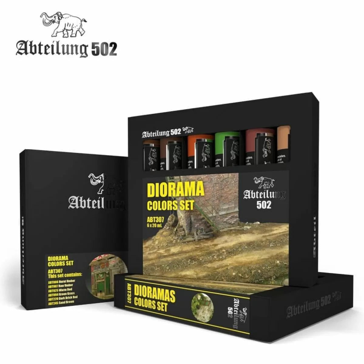 AK Interactive - Abteilung 502 - Oil Sets - Dioramas Colors Set