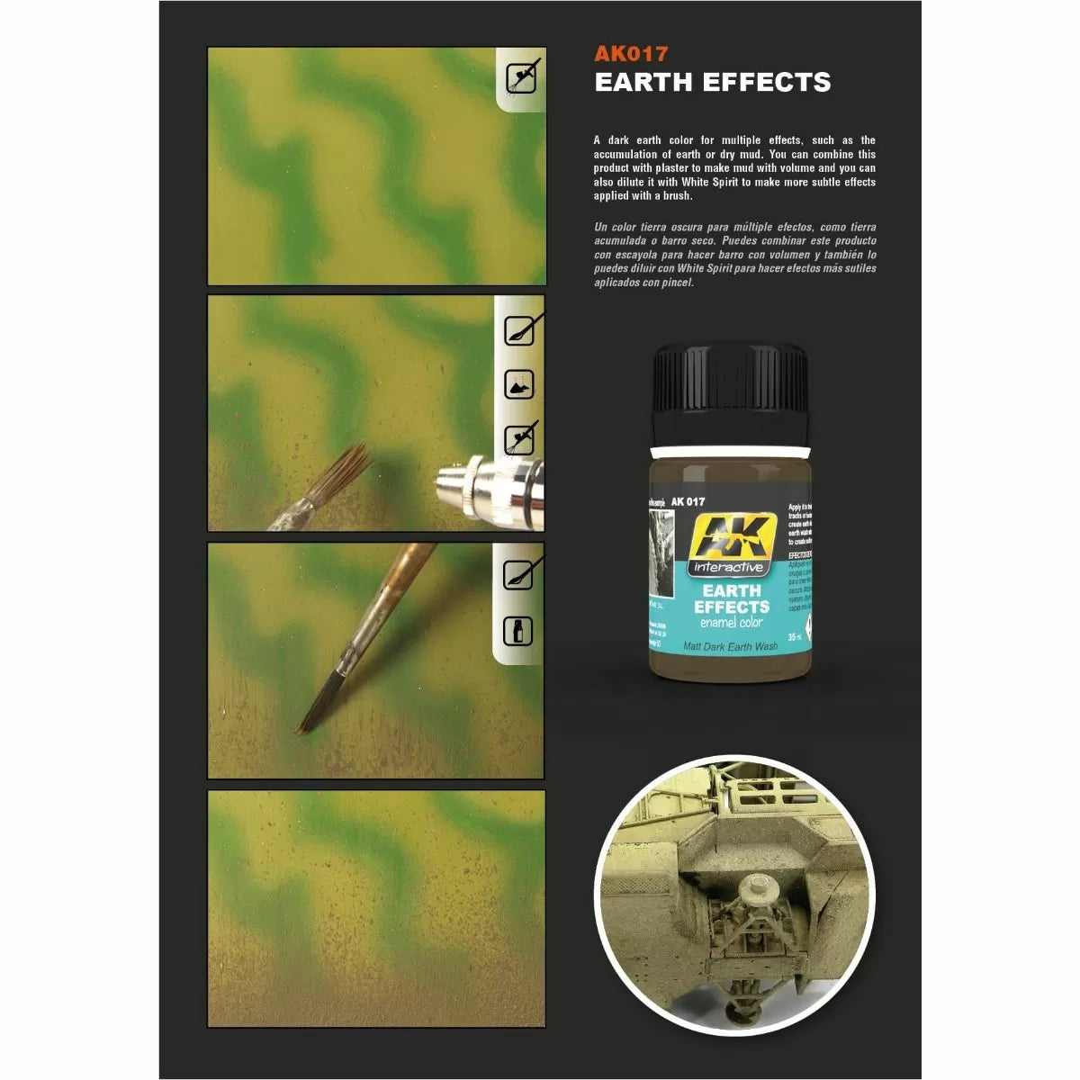 AK Interactive - Weathering Products - Earth Effects 35ml