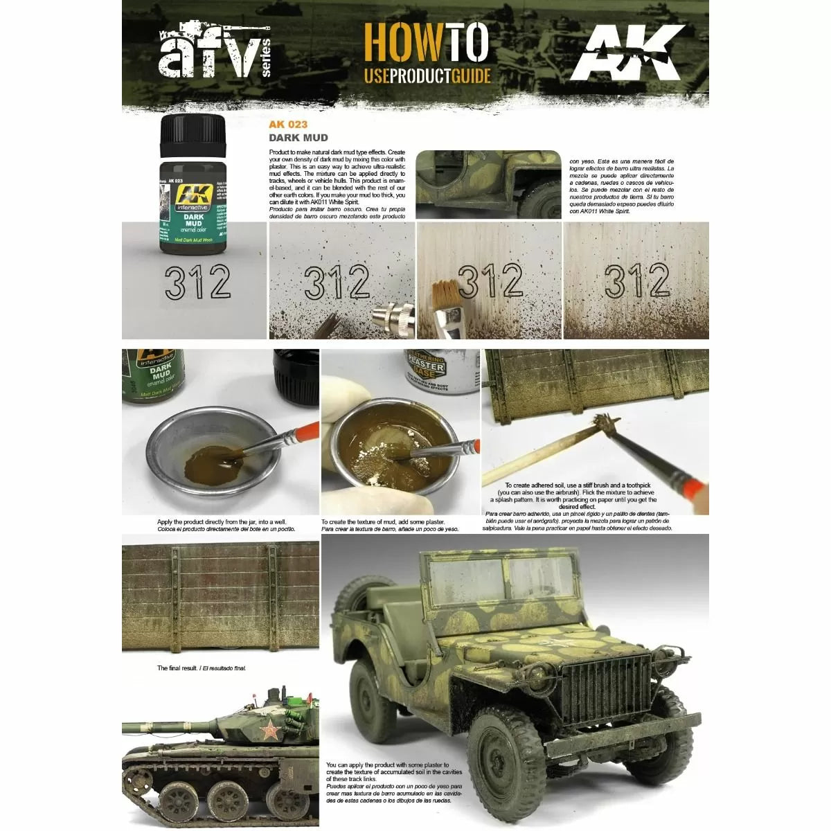 AK Interactive - Weathering Products - Dark Mud Effects 35ml