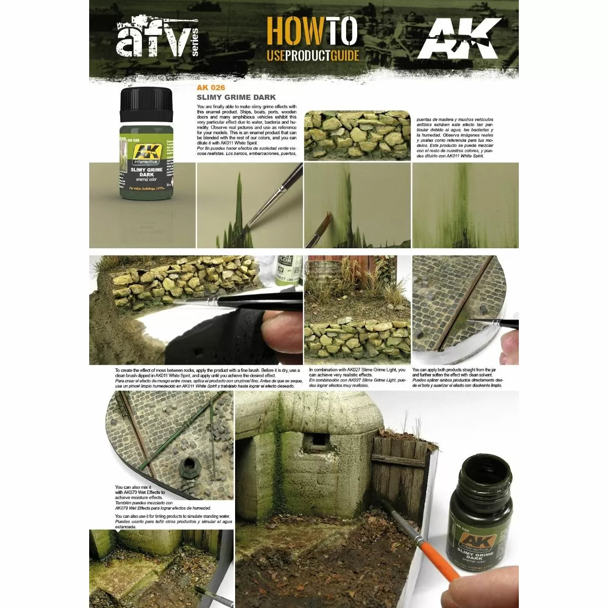 AK Interactive - Weathering Products - Slimy Grime Dark 35ml