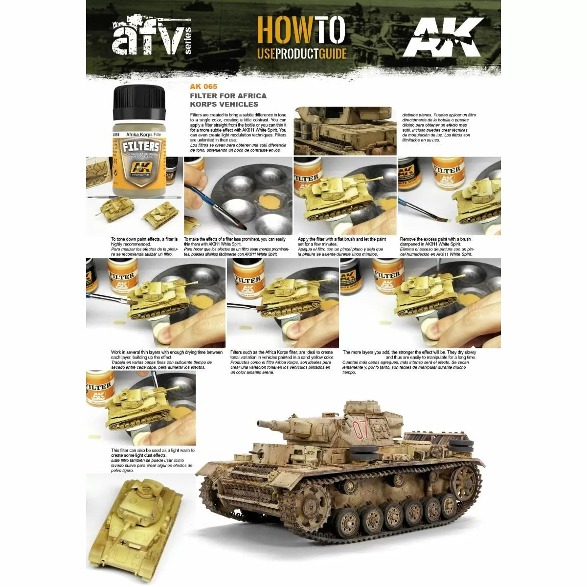 AK Interactive - Weathering Products - Filter for Afrika Korps Vehicles 35ml