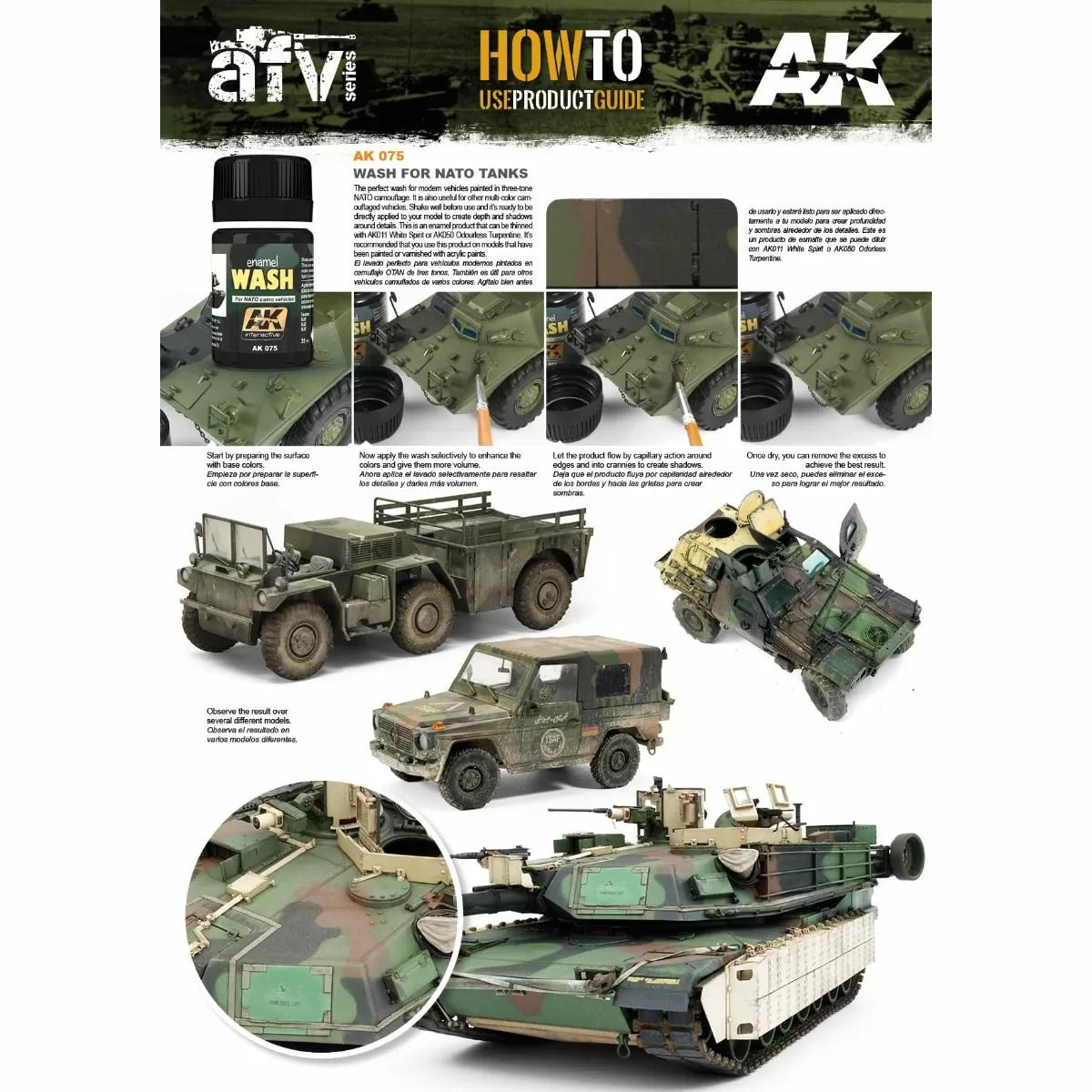 AK Interactive - Weathering Products - Wash for Nato Tanks 35ml