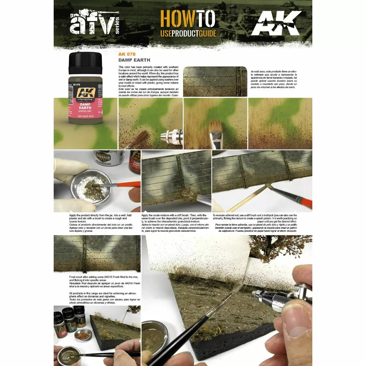 AK Interactive - Weathering Products - Damp Earth Effects 35ml
