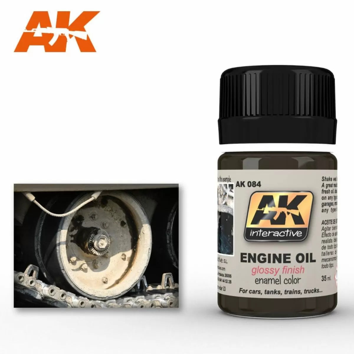 AK Interactive - Weathering Products - Fresh Engine Oil 35ml