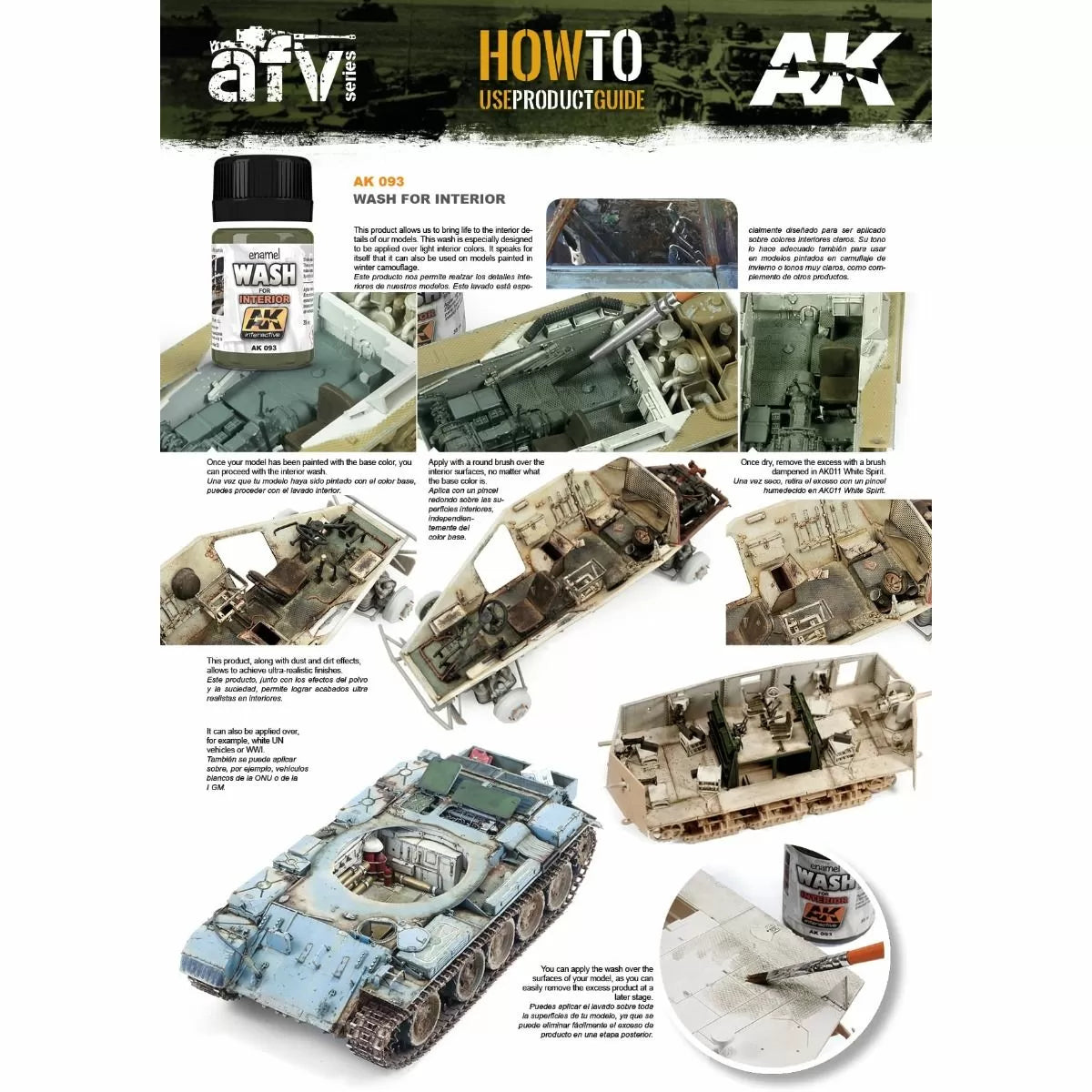 AK Interactive - Weathering Products - Interior Wash 35ml