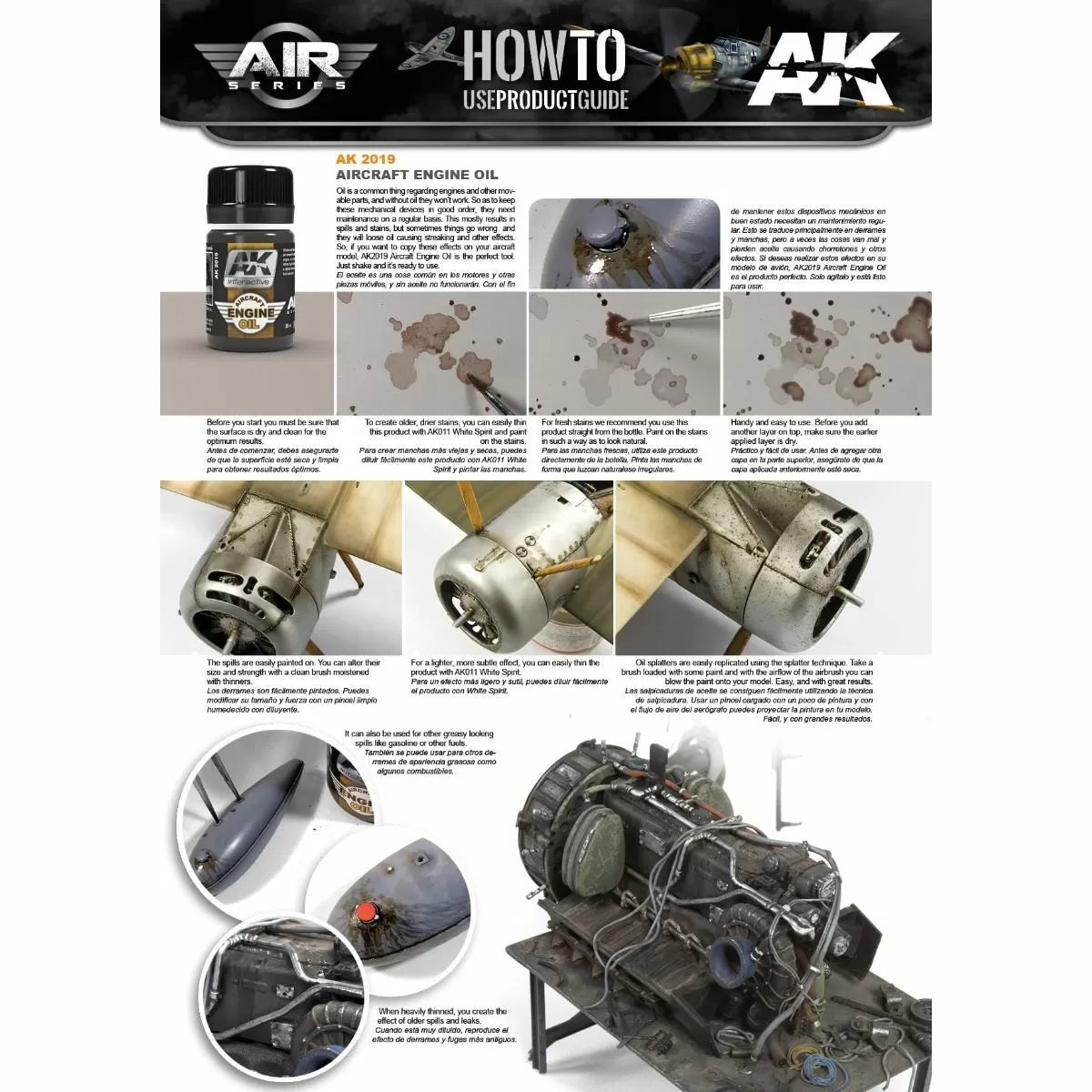 AK Interactive - Weathering Products - Aircraft Engine Oil 35ml