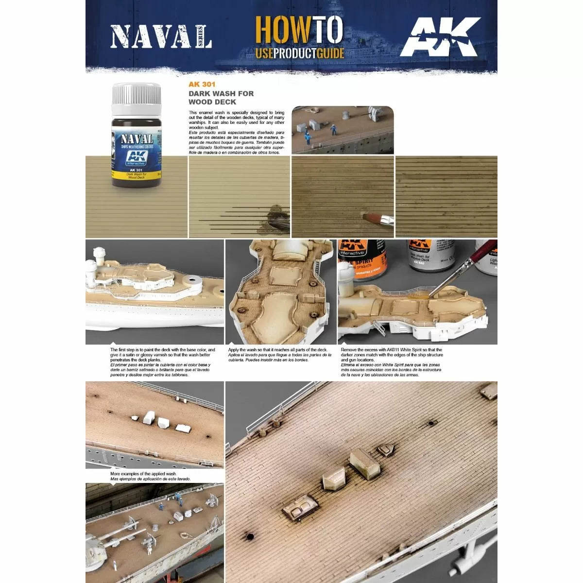 AK Interactive - Weathering Products - Dark Wash for Wood Deck 35ml