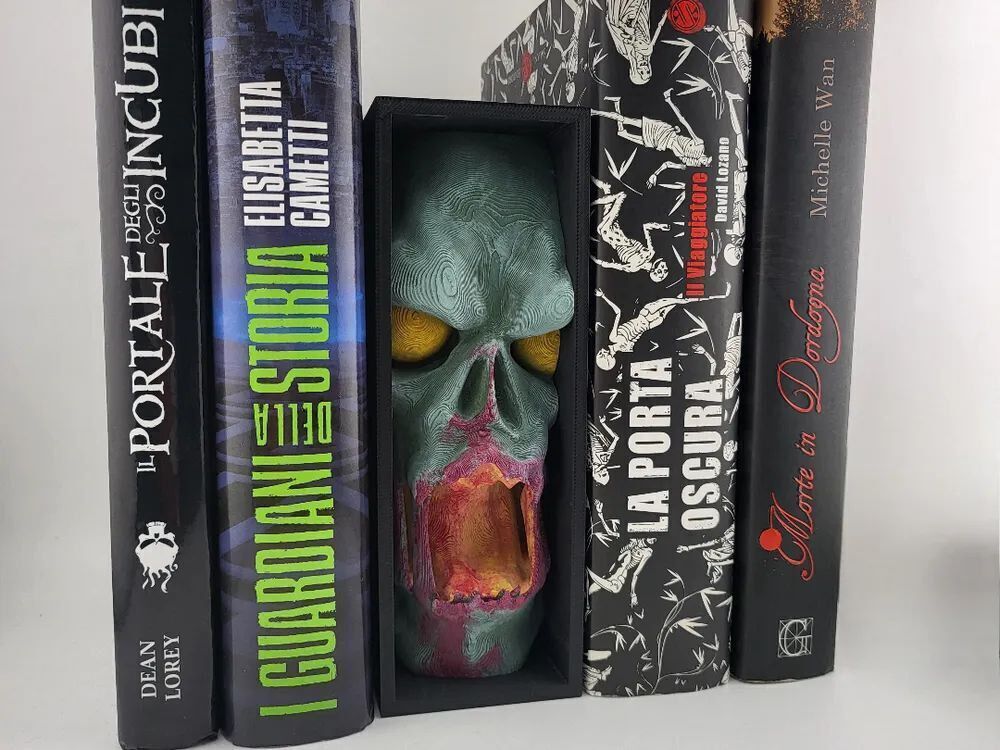 3D Printed Bookshelf Spacers – Custom Shelf Dividers  Grey PLA+ & Painted Options
