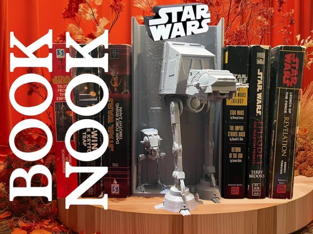 3D Printed Bookshelf Spacers – Custom Shelf Dividers  Grey PLA+ & Painted Options