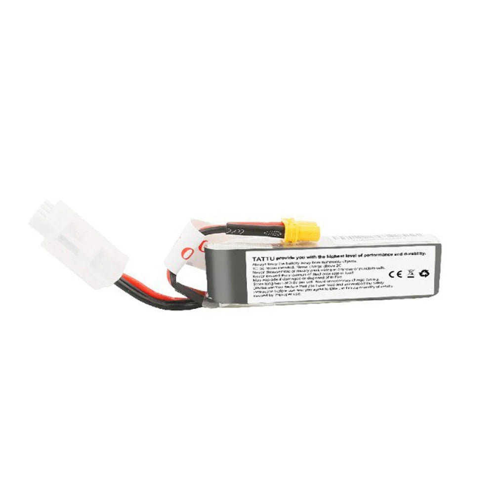 Tattu 450mAh 2S 95C 7.6V High Voltage 95C Lipo Battery Pack with XT30 Plug - Long Pack