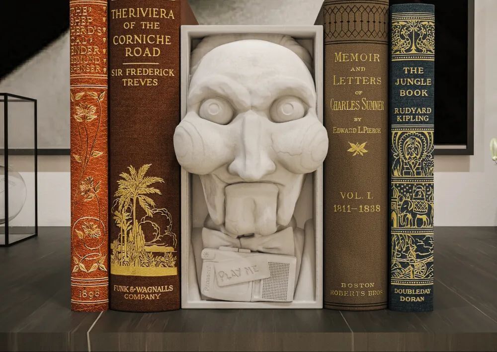 3D Printed Bookshelf Spacers – Custom Shelf Dividers  Grey PLA+ & Painted Options