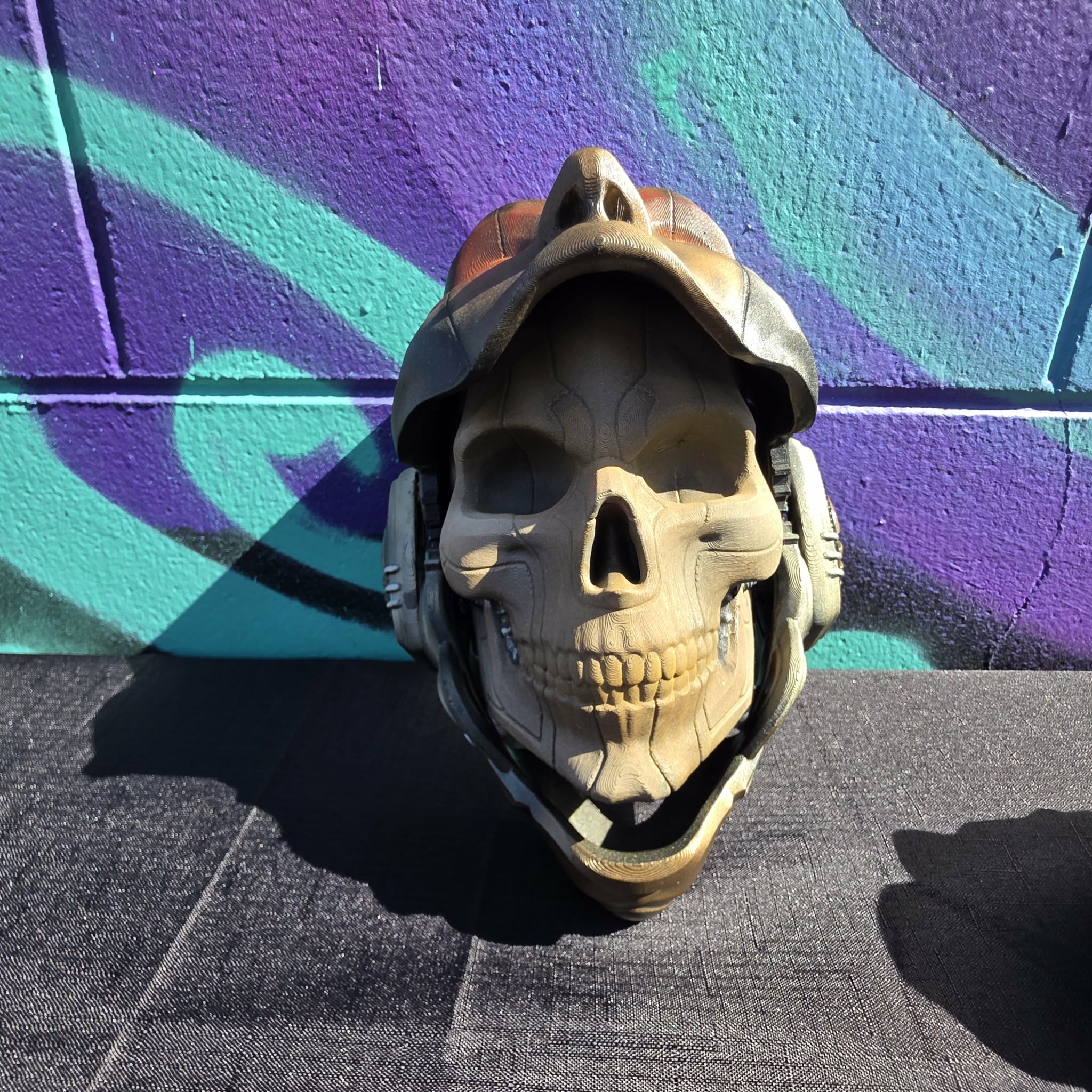 Cyberpunk style android wall mount
