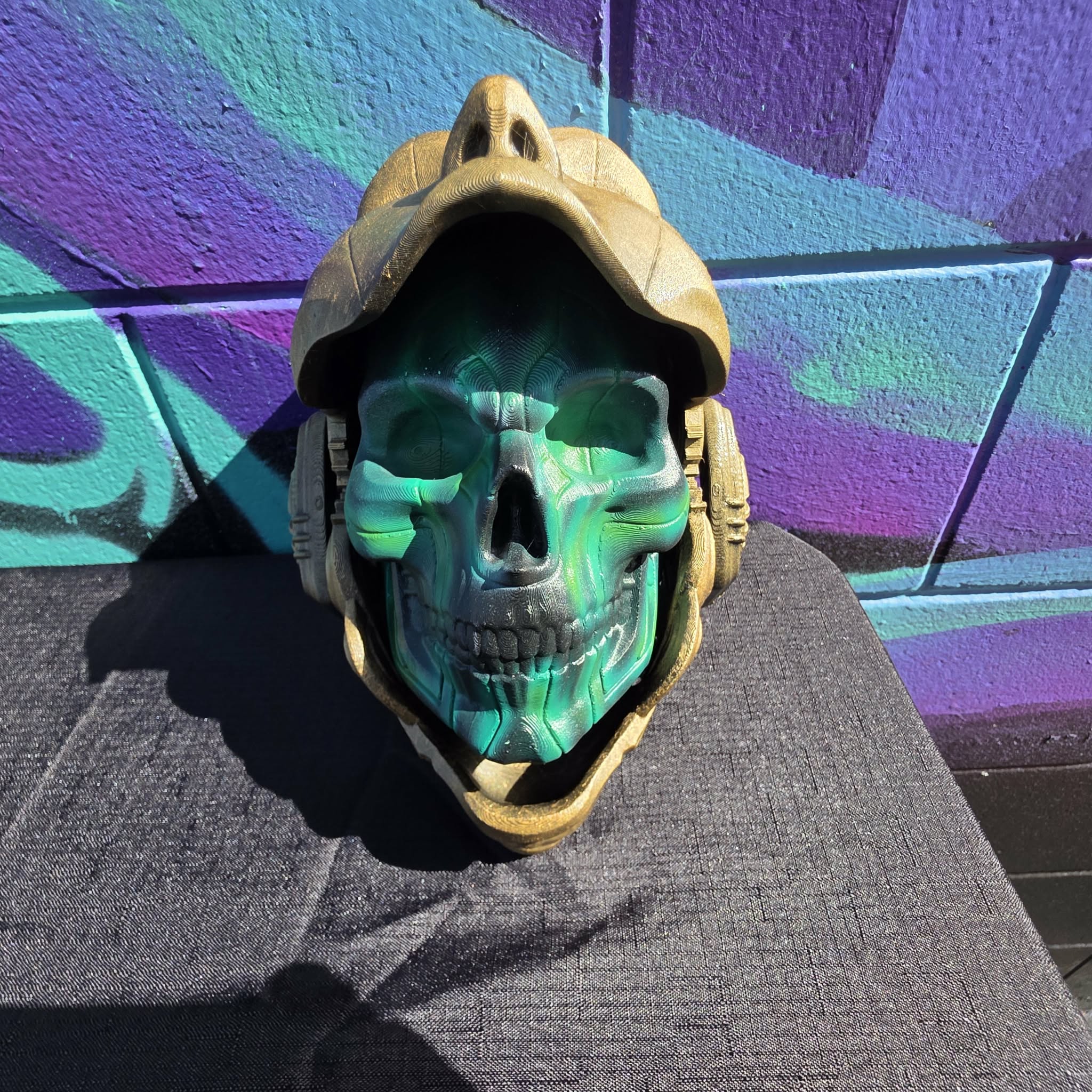 Cyberpunk style android wall mount