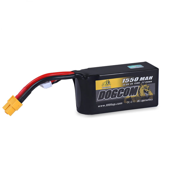 Dogcom 150C 4S 1550mAh 14.8V LiPo Battery