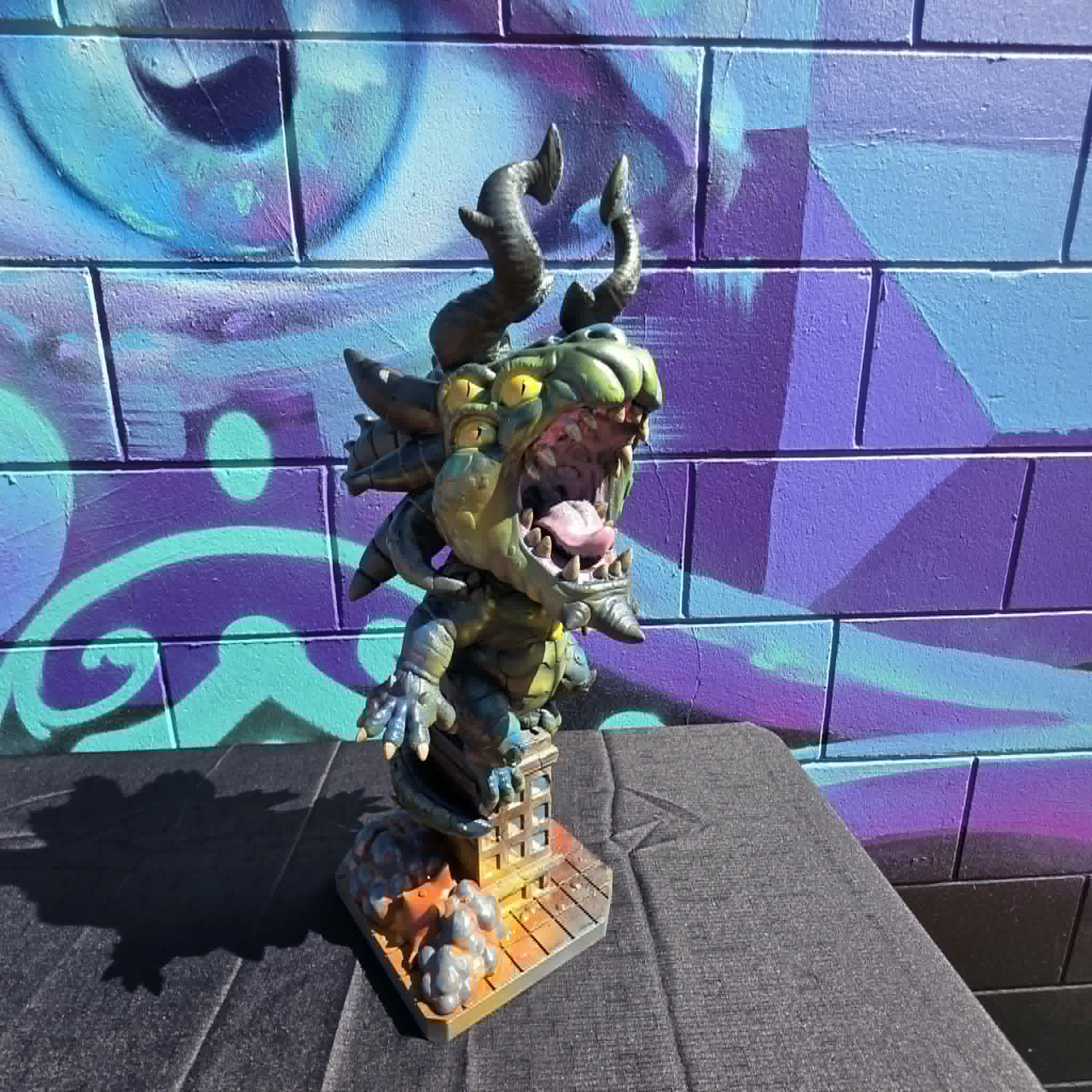 Kaiju Attack Statue