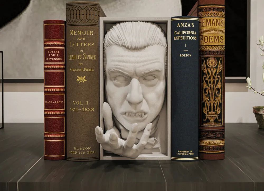 3D Printed Bookshelf Spacers – Custom Shelf Dividers  Grey PLA+ & Painted Options