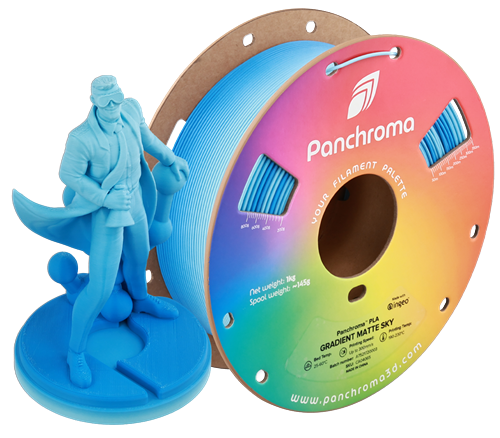 Polymaker Panchroma Matte Gradient / Rainbow PLA 1kg 1.75mm Filament (Aka PolyTerra)