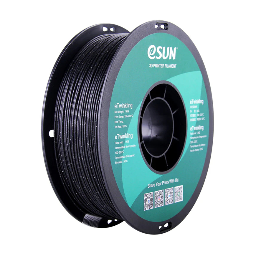 eSun eTwinkling Glitter PLA 3D Print Filament 1.75mm 1kg