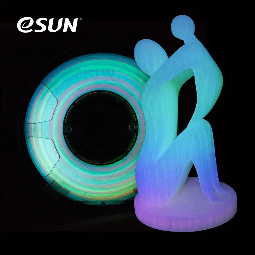 eSun Luminous Rainbow PLA 3D Print Filament 1.75mm 1kg - Rising Sun FPV