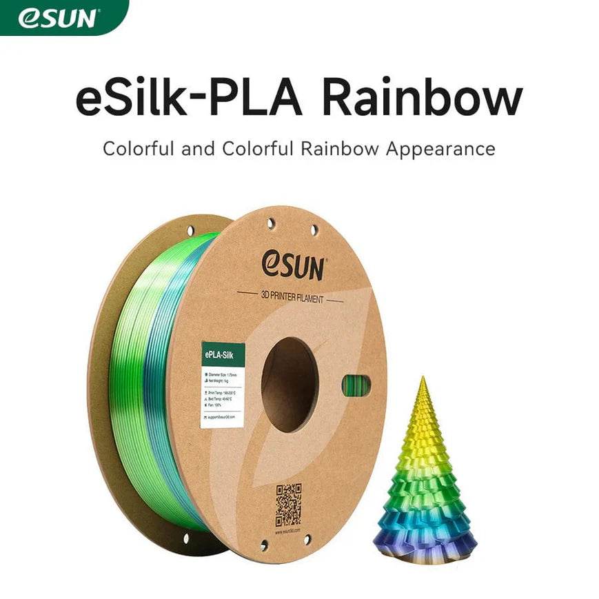 eSun Rainbow Silk PLA 3D Print Filament 1.75mm 1kg - Rising Sun FPV