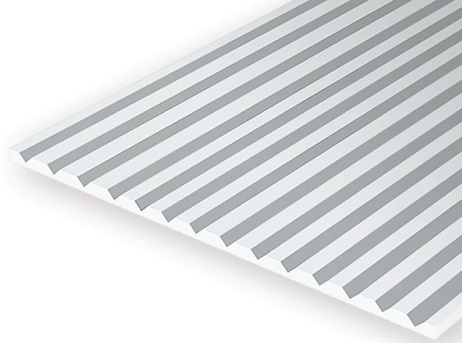Evergreen 12080 Styrene V-Groove Siding, .080 in Spacing, 12 x 24 in
