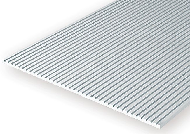 Evergreen 14601 Styrene Car Siding, .110 in Spacing, 12 x 24 in