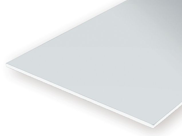 Evergreen 19100 White Styrene Sheet 12 x 24 in, .100 in Thick (2 Pack)
