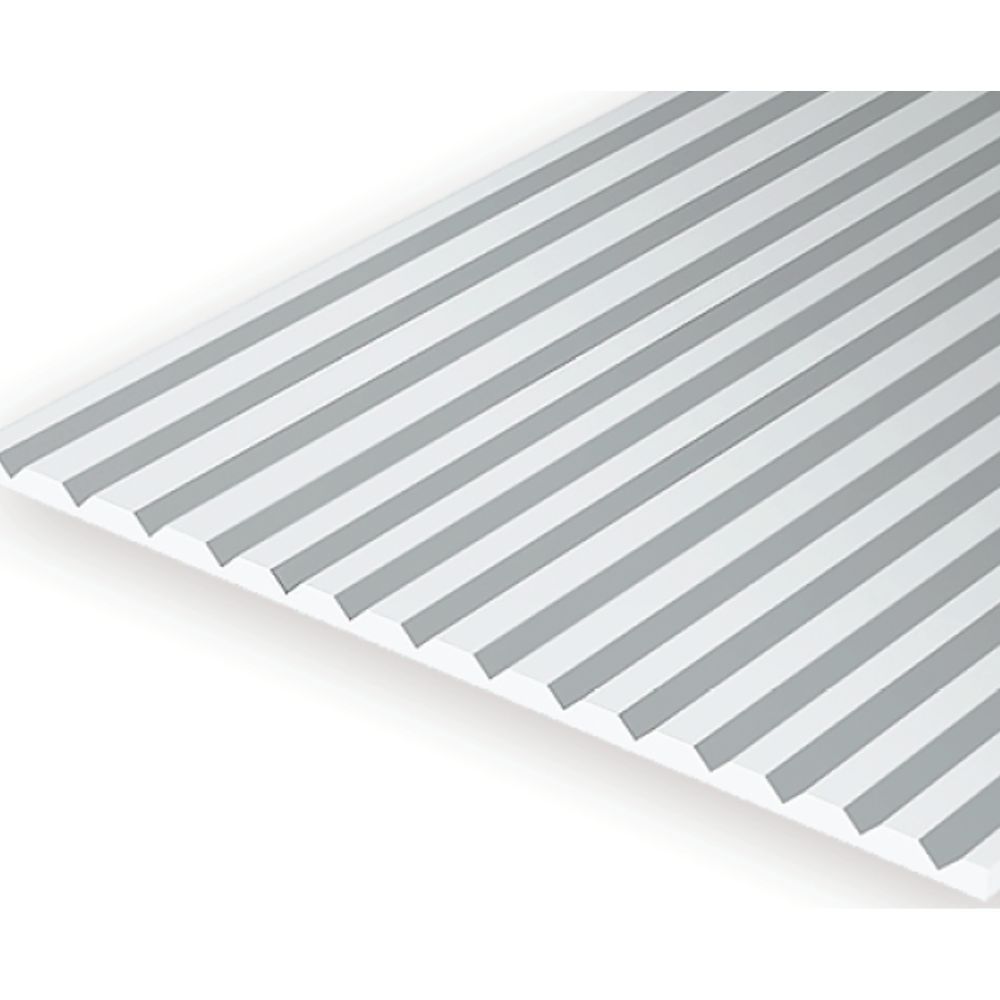 Evergreen 2080 Styrene V-Groove Siding, .080 in Spacing, 6 x 12 in