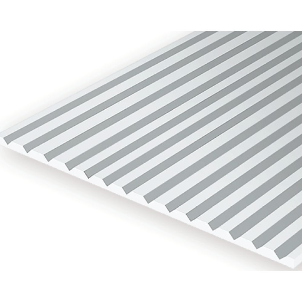 Evergreen 2125 Styrene V-Groove Siding, .125 in Spacing, 6 x 12 in
