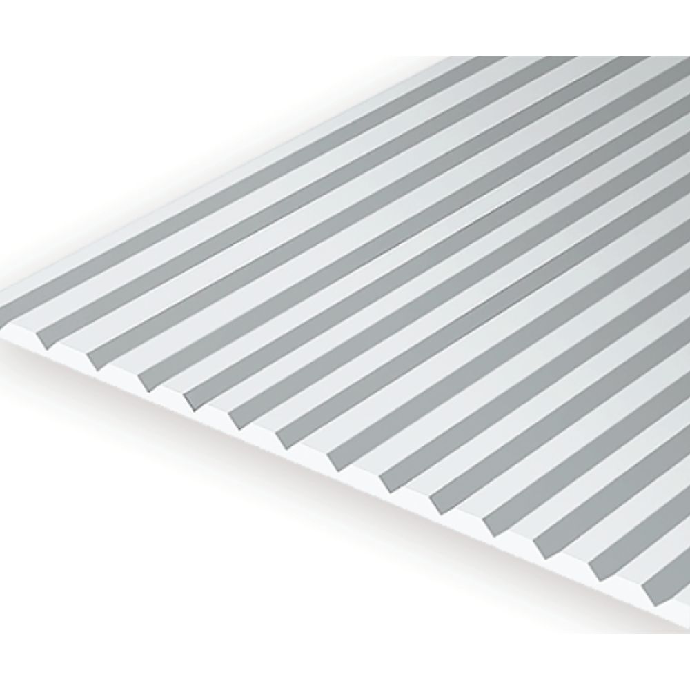 Evergreen 4100 Styrene V-Groove Siding, .100 in Spacing, 6 x 12 in