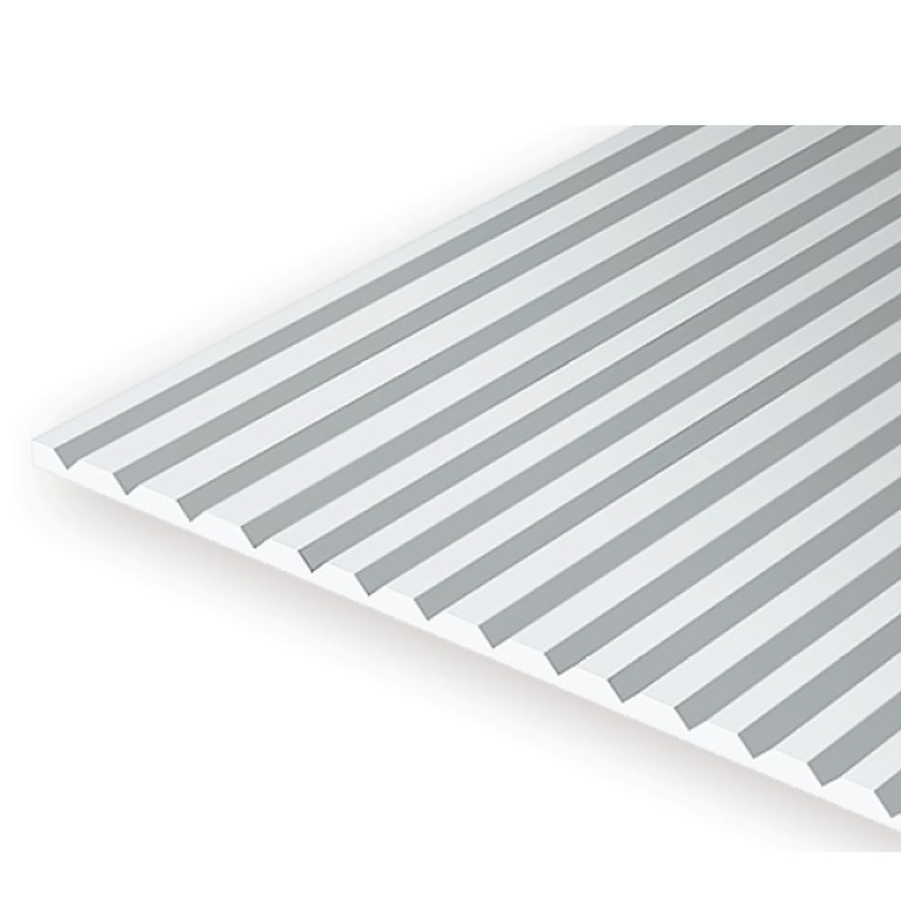 Evergreen 4188 Styrene V-Groove Siding, .188 in Spacing, 6 x 12 in