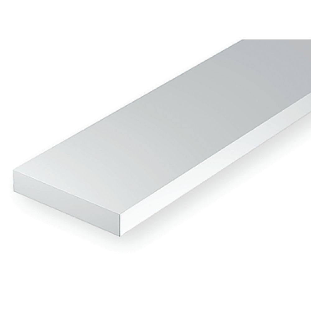 Evergreen 7204 S Scale Styrene Strip 2 x 4 (10 Pack)